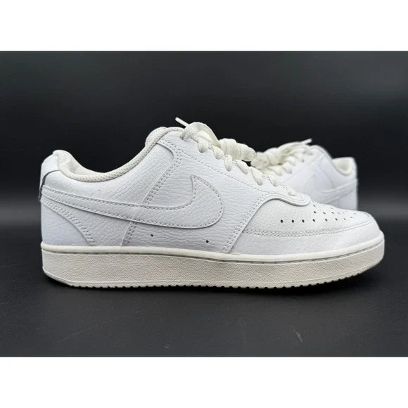 Nike Court Vision Low Womens White Sneakers CD5434-100 Size 9 - Picture 8 of 15